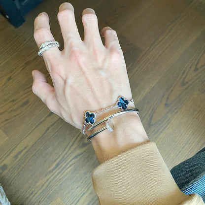 [OrnoraJewelry]CLOVER 5 MOTIF PIETERSITE BRACELET COLLECTION