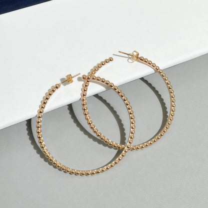[OrnoraJewelry] SMOOTH BEAD STUD EARRINGS