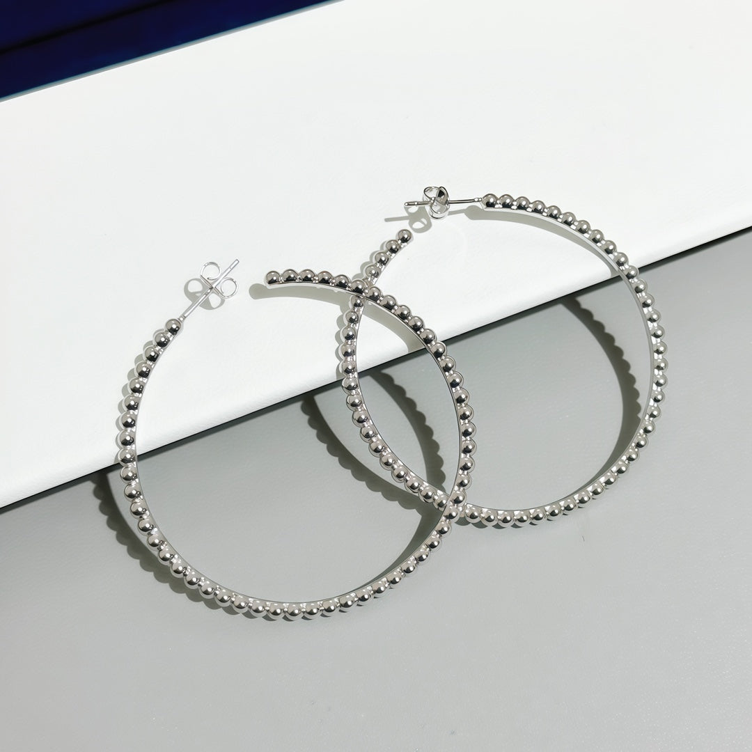 [OrnoraJewelry] SMOOTH BEAD STUD EARRINGS