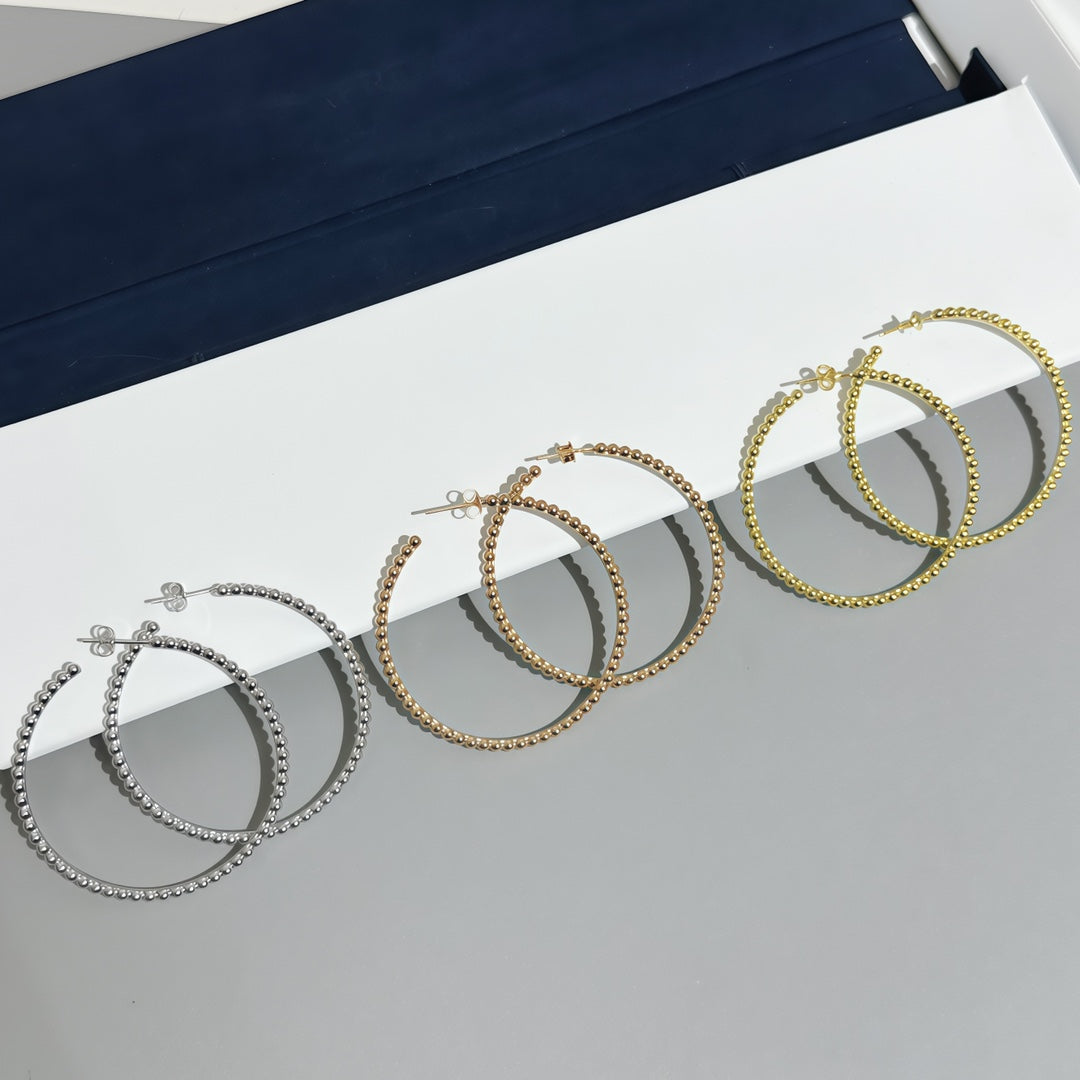 [OrnoraJewelry] SMOOTH BEAD STUD EARRINGS