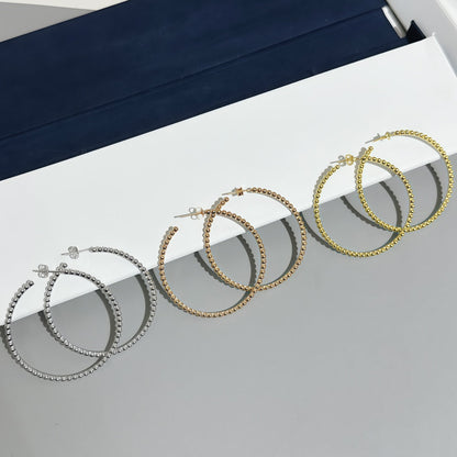 [OrnoraJewelry] SMOOTH BEAD STUD EARRINGS