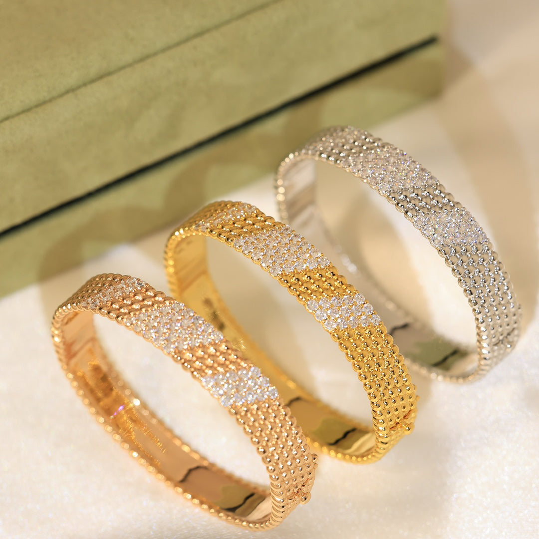 [OrnoraJewelry]  FIVE-ROW DIAMOND BRACELET