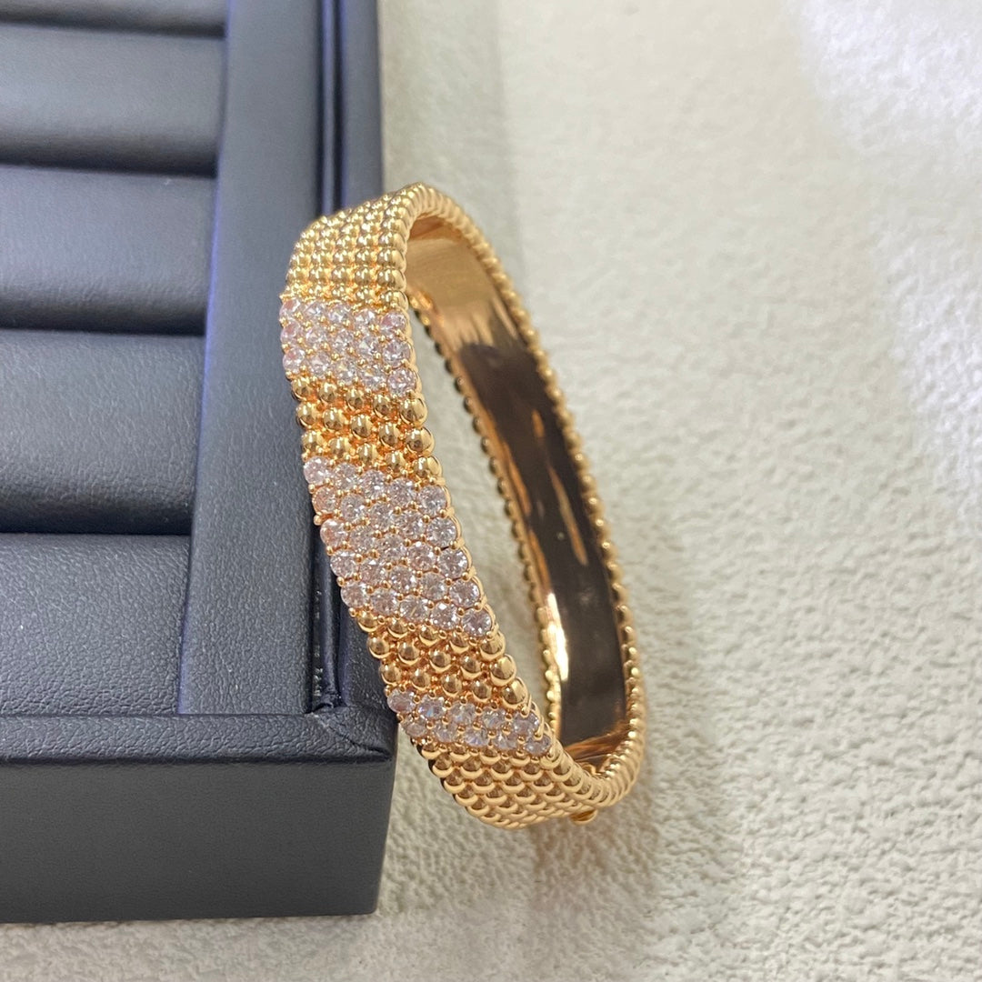 [OrnoraJewelry]  FIVE-ROW DIAMOND BRACELET