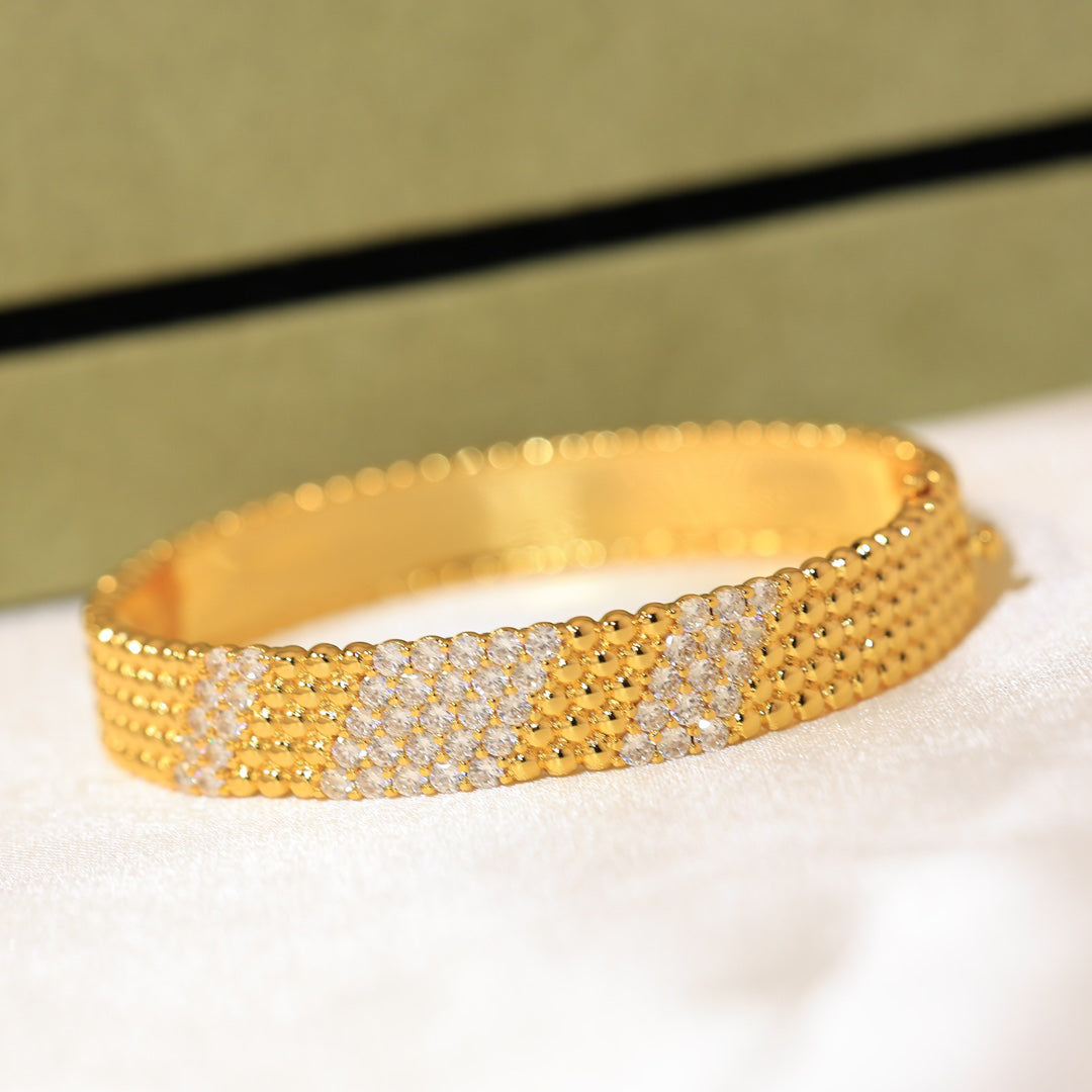 [OrnoraJewelry]  FIVE-ROW DIAMOND BRACELET