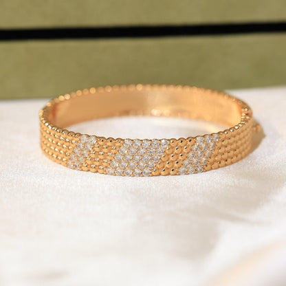 [OrnoraJewelry]  FIVE-ROW DIAMOND BRACELET