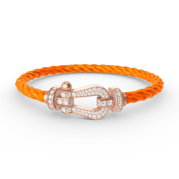 [Ornora Jewelry]FORCE LARGE HORSESHOE FULL DIAMOND BRACELET ROSE GOLD