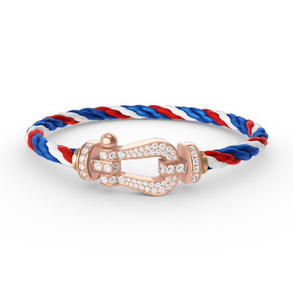 [Ornora Jewelry]FORCE LARGE HORSESHOE FULL DIAMOND BRACELET ROSE GOLD