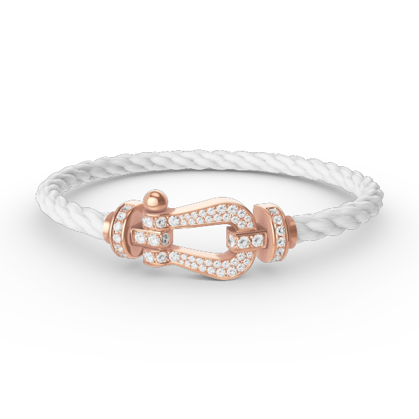 [Ornora Jewelry]FORCE LARGE HORSESHOE FULL DIAMOND BRACELET ROSE GOLD