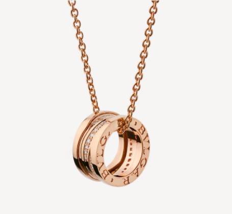 [OrnoraJewelry]ZERO 1 PINK GOLD DIAMOND NECKLACE