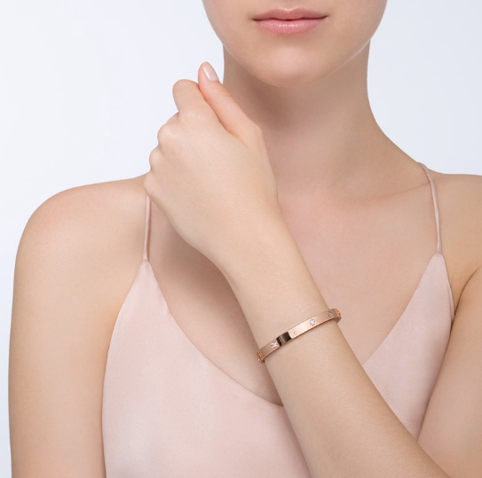 [OrnoraJewelry]LOVE BRACELET 6.1MM 4 DIAMONDS