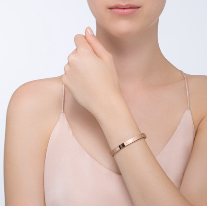 [OrnoraJewelry]LOVE BRACELET 6.1MM 4 DIAMONDS