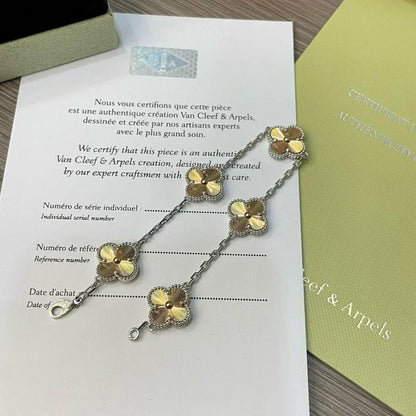 [OrnoraJewelry] CLOVER 5 MOTIF LASER BRACELET COLLECTION