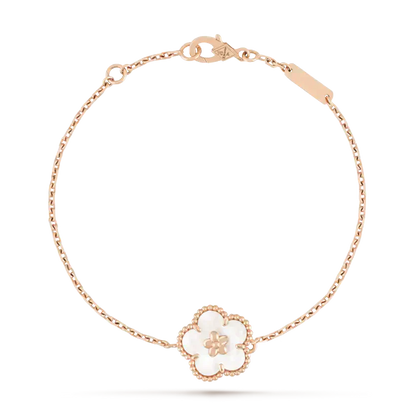 [OrnoraJewelry]LUCKY WHITE MOP PLUM BLOSSOM  BRACELET
