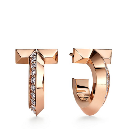[Ornora Jewelry]T1 HOOP DIAMOND EARRINGS