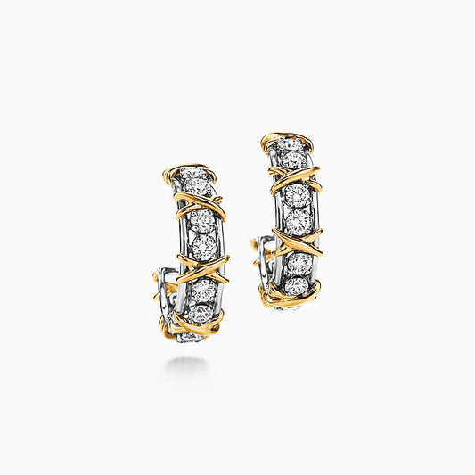 [Ornora Jewelry]SCHLUMBERGER GOLD DIAMOND EARRINGS