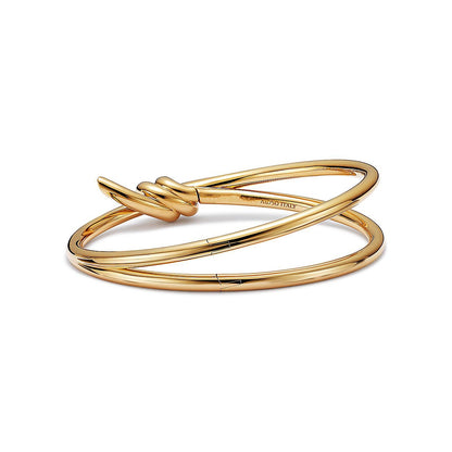 [Ornora Jewelry]KNOT DOUBLE ROW GOLD BRACELET