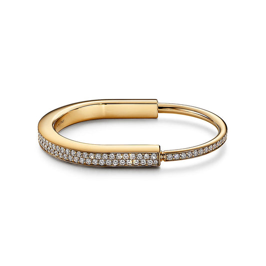 [Ornora Jewelry]LOCK BRACELET DIAMOND PAVED