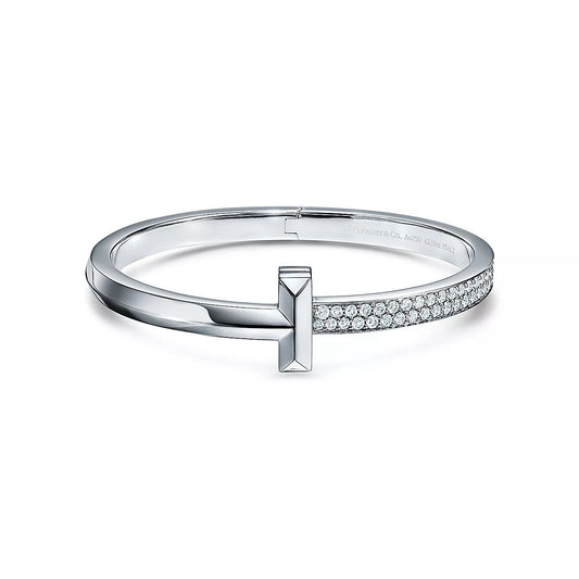 [Ornora Jewelry]WIDE DIAMONDS HINGED BANGLE