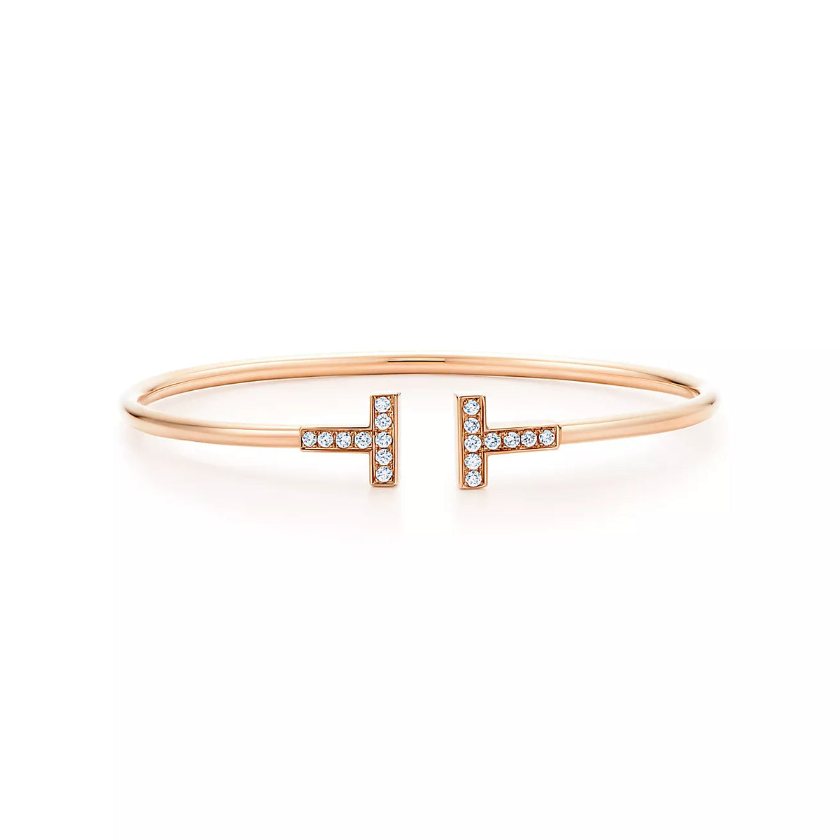 [Ornora Jewelry]T BRACELET PINK GOLD 1.8MM DIAMOND