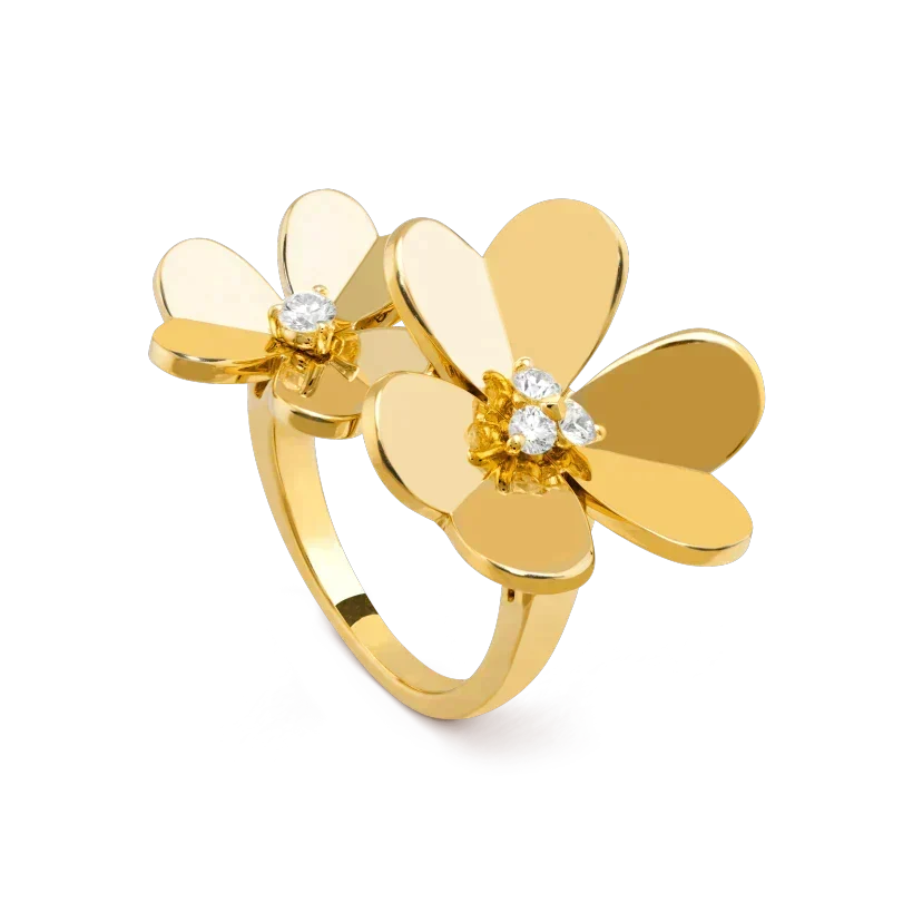 [OrnoraJewelry]CLOVER COMOS GOLD DIAMOND RING