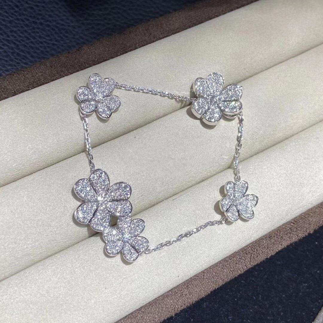 [OrnoraJewelry]FRIVOLE SILVER 5 FLOWERS BRACELET