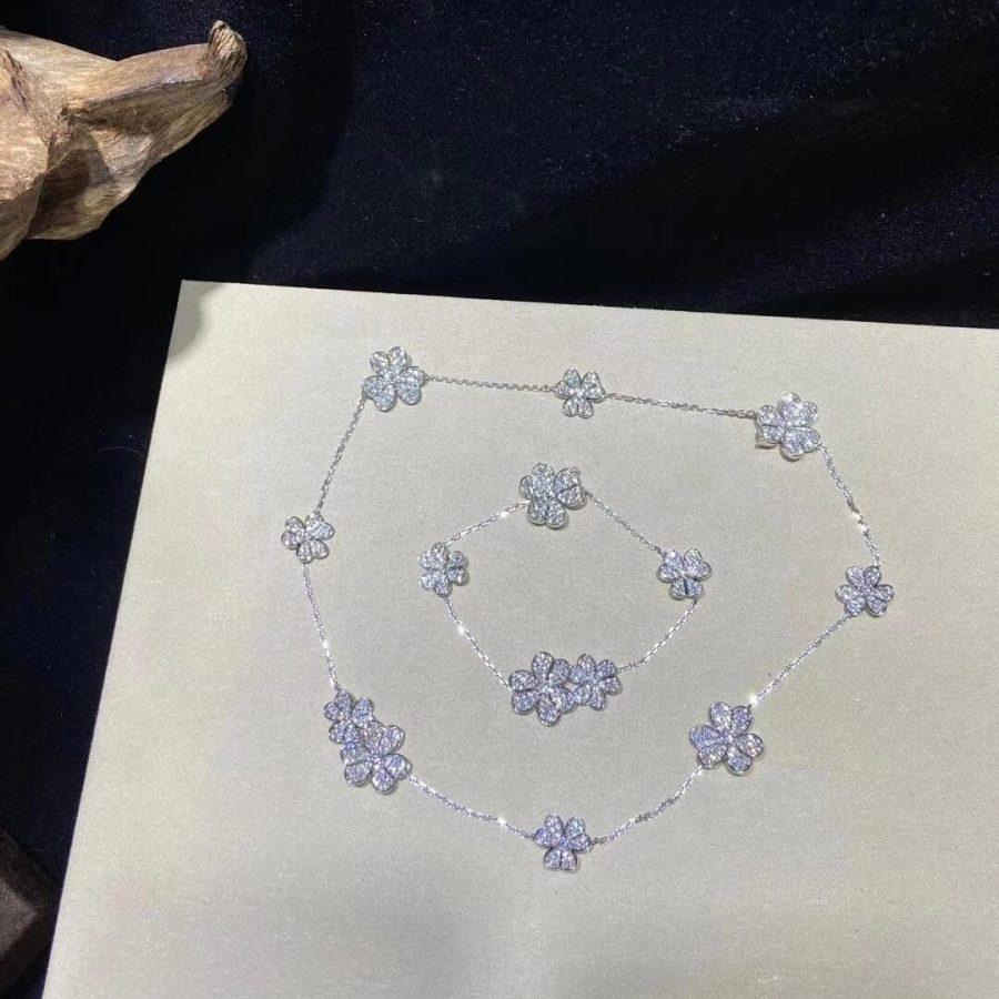 [OrnoraJewelry]FRIVOLE SILVER 5 FLOWERS BRACELET