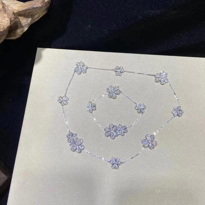 [OrnoraJewelry]FRIVOLE SILVER 5 FLOWERS BRACELET