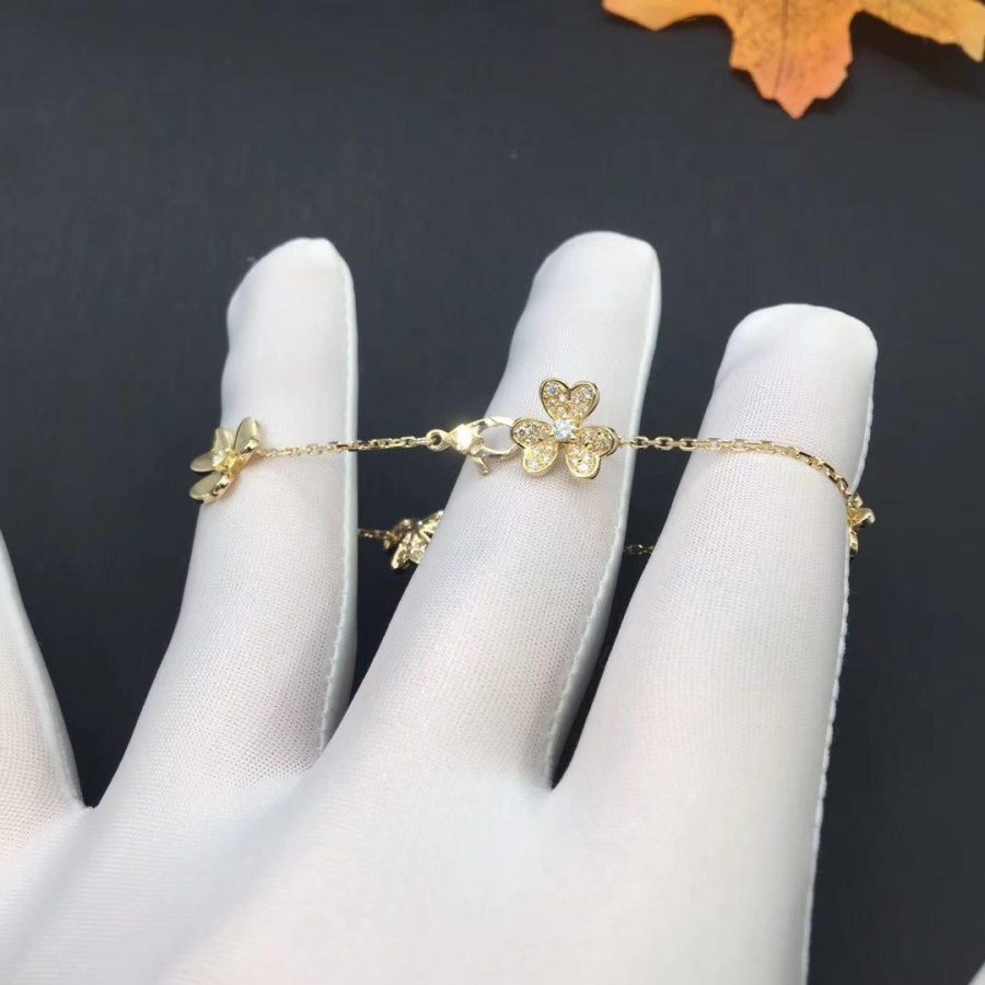 [OrnoraJewelry]FRIVOLE GOLD 5 FLOWERS BRACELET
