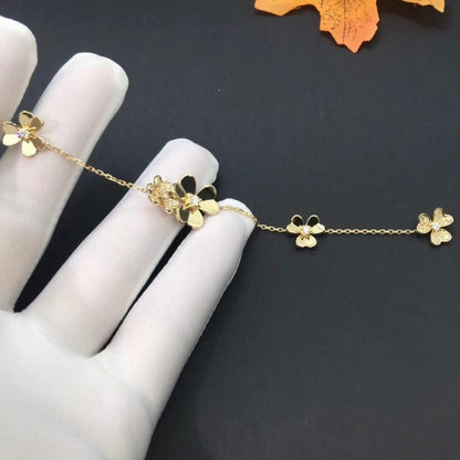 [OrnoraJewelry]FRIVOLE GOLD 5 FLOWERS BRACELET