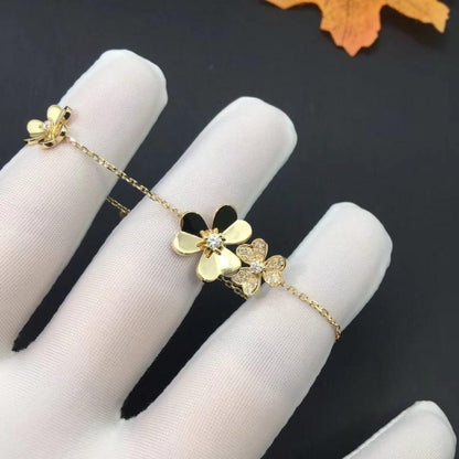 [OrnoraJewelry]FRIVOLE GOLD 5 FLOWERS BRACELET