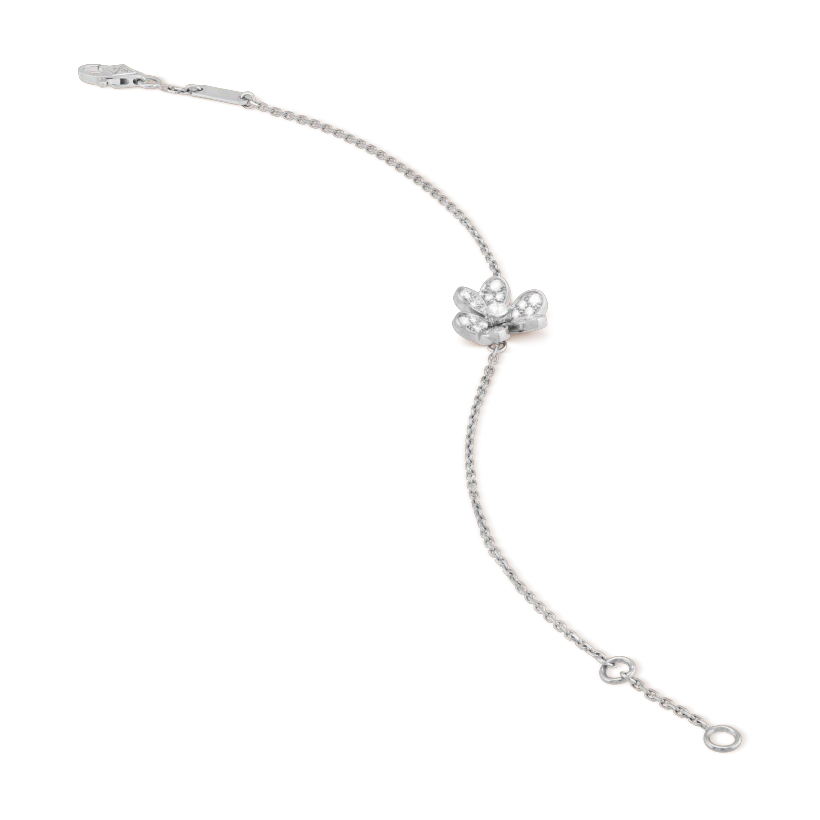 [OrnoraJewelry]FRIVOLE SILVER FLOWER DIAMOND BRACELET