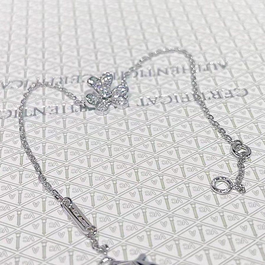 [OrnoraJewelry]FRIVOLE SILVER FLOWER DIAMOND BRACELET