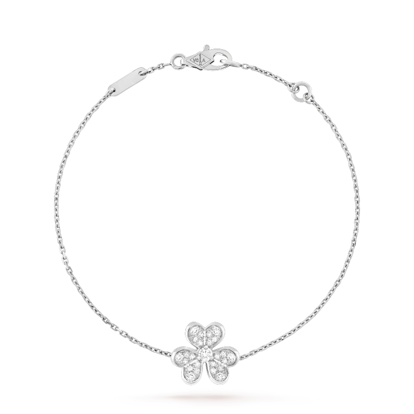 [OrnoraJewelry]FRIVOLE SILVER FLOWER DIAMOND BRACELET