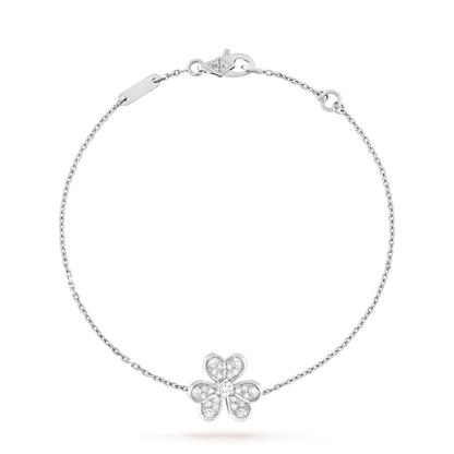 [OrnoraJewelry]FRIVOLE SILVER FLOWER DIAMOND BRACELET