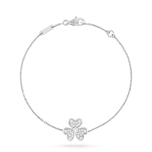 [OrnoraJewelry]FRIVOLE SILVER FLOWER DIAMOND BRACELET