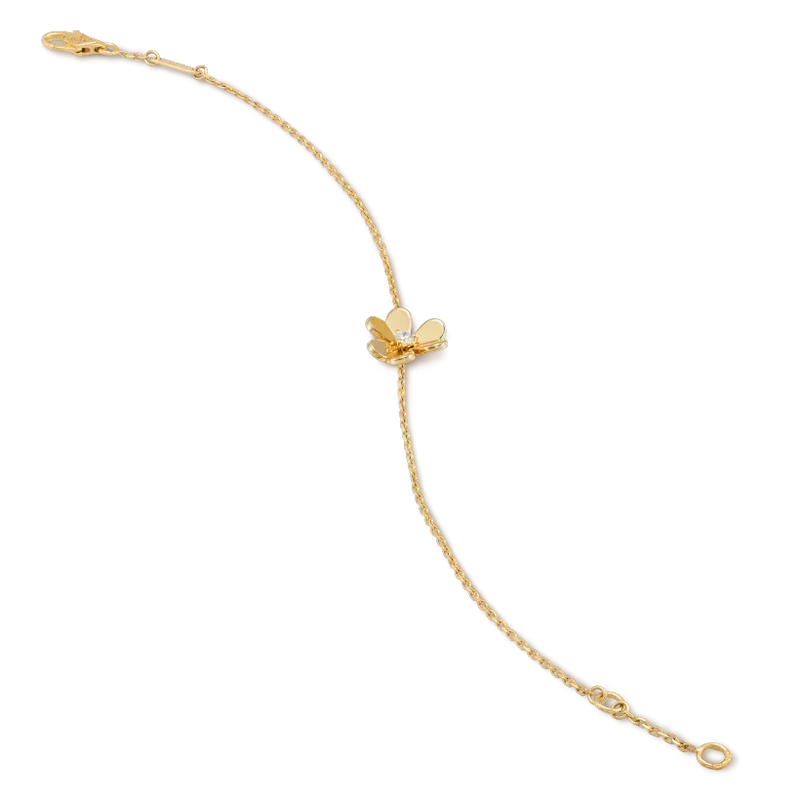 [OrnoraJewelry]FRIVOLE GOLD FLOWER PINK MALACHITE BRACELET