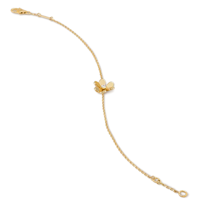 [Ornora Jewelry]FRIVOLE GOLD FLOWER PINK MALACHITE BRACELET