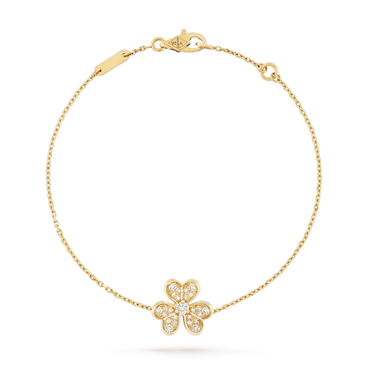 [OrnoraJewelry]FRIVOLE GOLD FLOWER DIAMOND BRACELET
