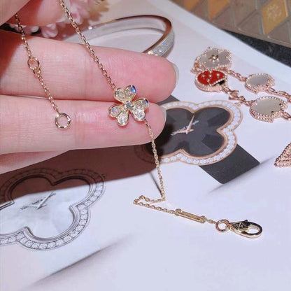 [OrnoraJewelry]FRIVOLE GOLD FLOWER DIAMOND BRACELET