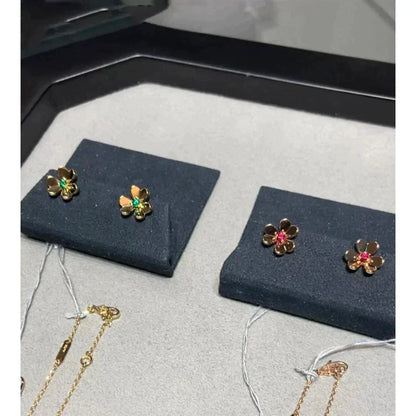 [OrnoraJewelry]FRIVOLE  FLOWER PINK EARRINGS