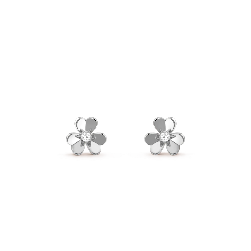 [OrnoraJewelry]FRIVOLE MINI SILVER FLOWER EARRINGS