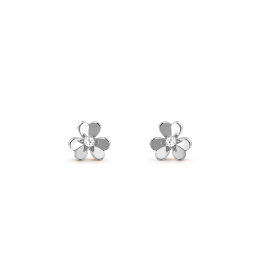 [OrnoraJewelry]FRIVOLE MINI SILVER FLOWER EARRINGS