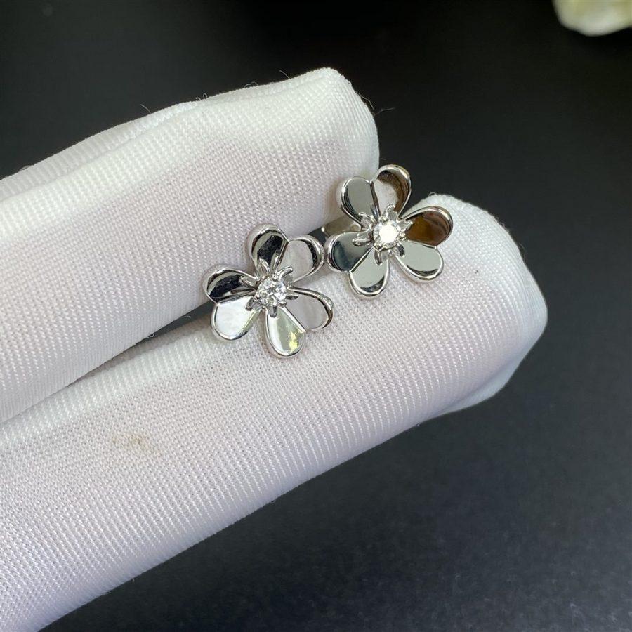 [OrnoraJewelry]FRIVOLE MINI SILVER FLOWER EARRINGS