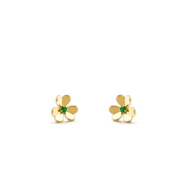 [OrnoraJewelry]FRIVOLE  FLOWER MALACHITE EARRINGS