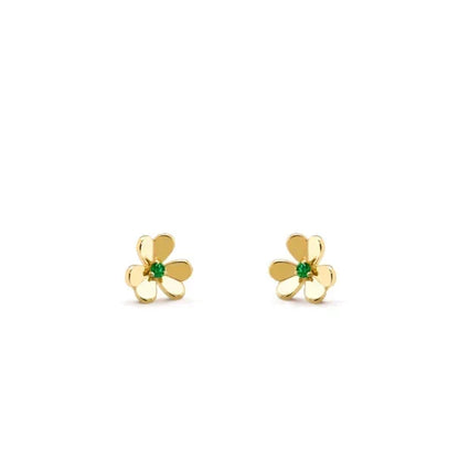 [OrnoraJewelry]FRIVOLE  FLOWER MALACHITE EARRINGS