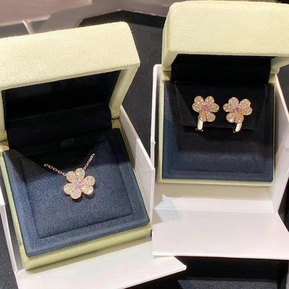[Ornora Jewelry]FRIVOLE ROSE GOLD FLOWER DIAMOND NECKLACE