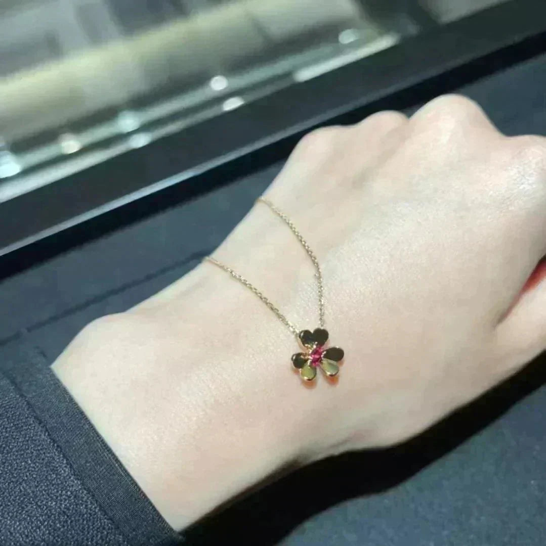 [OrnoraJewelry]FRIVOLE GOLD FLOWER NECKLACE