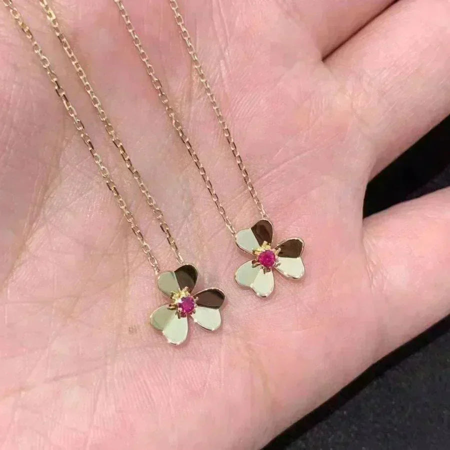 [OrnoraJewelry]FRIVOLE GOLD FLOWER NECKLACE