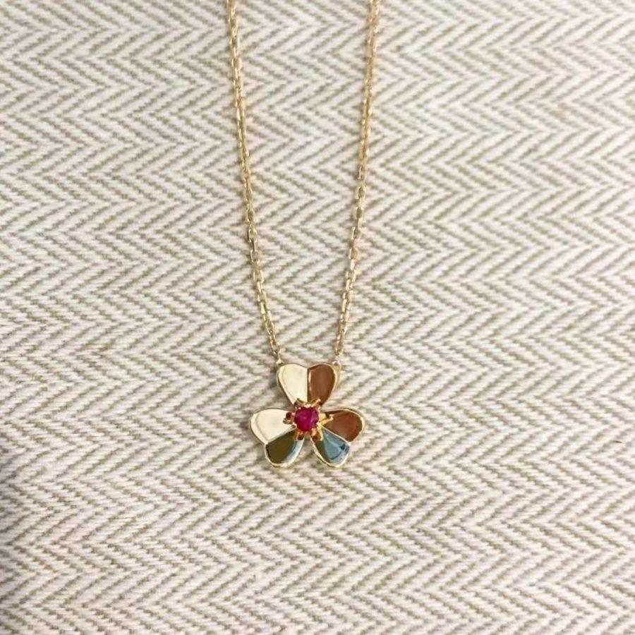 [OrnoraJewelry]FRIVOLE GOLD FLOWER NECKLACE