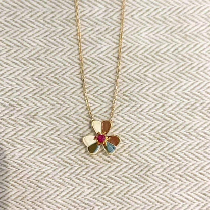 [OrnoraJewelry]FRIVOLE GOLD FLOWER NECKLACE
